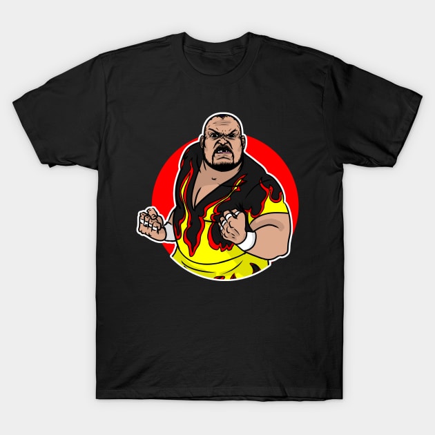 Bam Bam Bigelow T-Shirt by AJSMarkout